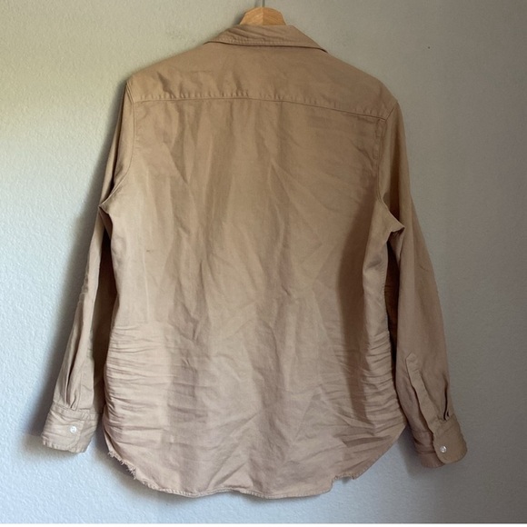 Frank & Eileen - Eileen Woven Relaxed Button Up Shirt Sand Tattered Medium - Picture 5 of 10